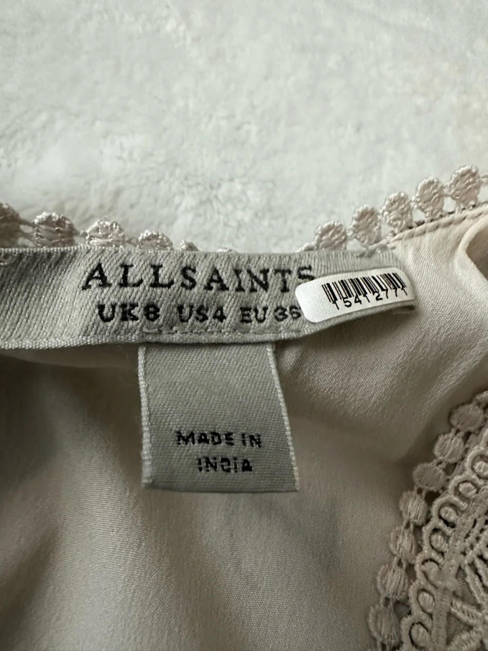 AllSaints Zora Alessandra Floral Lace-Trimmed Dress size 4 - Picture 14 of 16